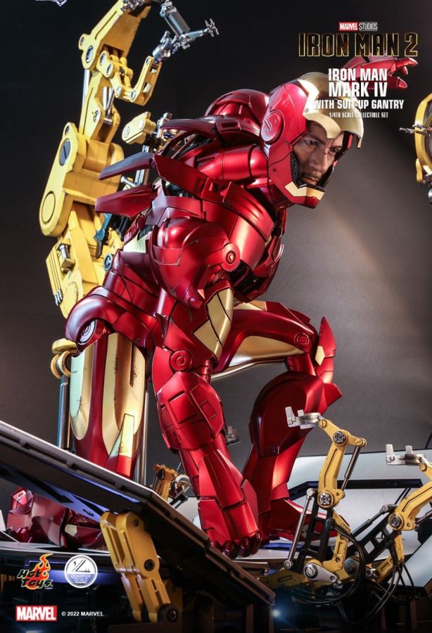 Iron Man 2 - Mark IV Deluxe with Gantry 1:4 Scale Collectable Action Figure