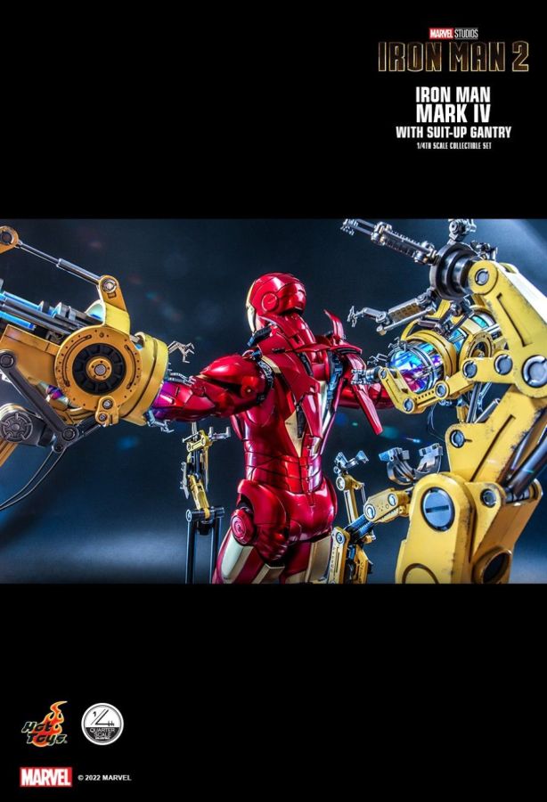 Iron Man 2 - Mark IV Deluxe with Gantry 1:4 Scale Collectable Action Figure