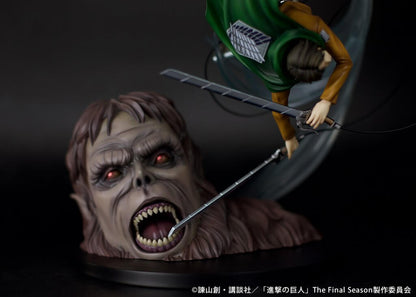 ATTACK ON TITAN Scale Figure - Levi vs Beast Titan ver.