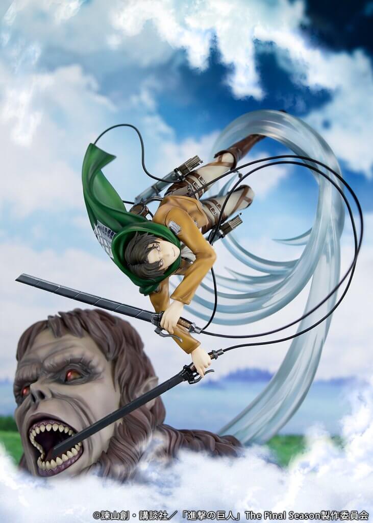 ATTACK ON TITAN Scale Figure - Levi vs Beast Titan ver.