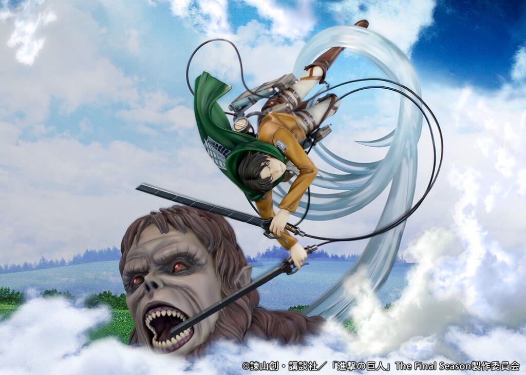 ATTACK ON TITAN Scale Figure - Levi vs Beast Titan ver.