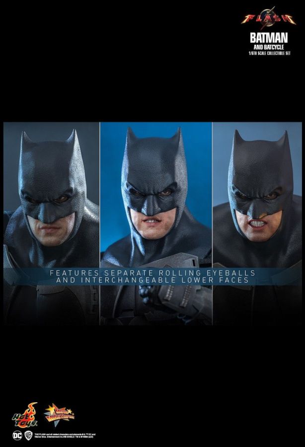 The Flash (2023) - Batman & Batcycle 1:6 Scale Collectable Set