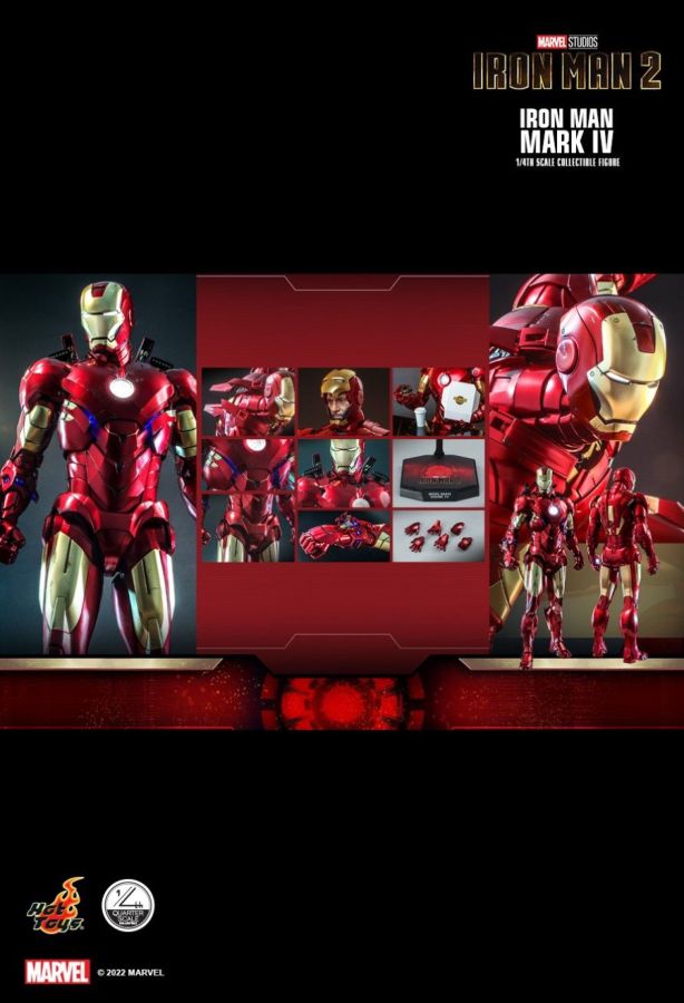 Iron Man 2 - Mark IV 1:4 Scale Collectable Action Figure
