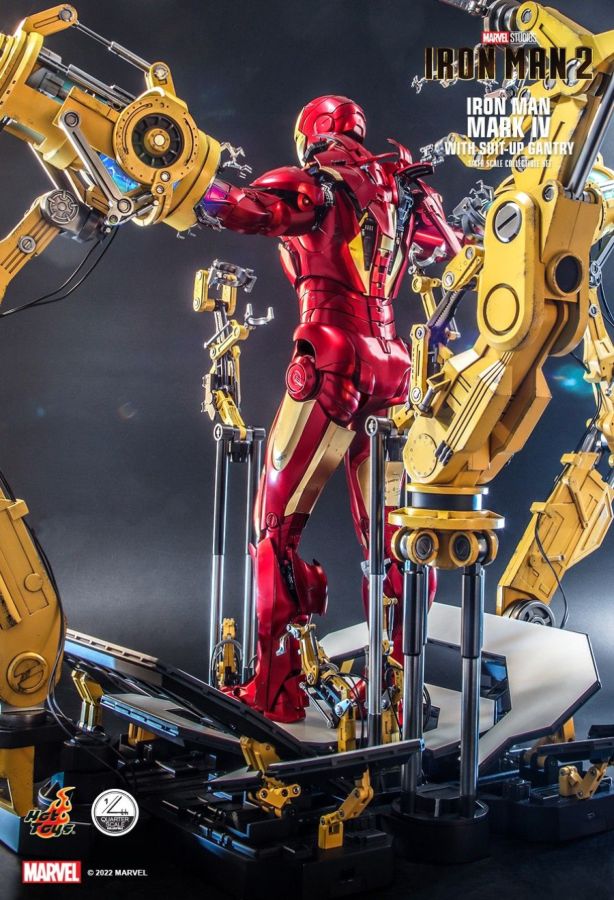 Iron Man 2 - Mark IV Deluxe with Gantry 1:4 Scale Collectable Action Figure