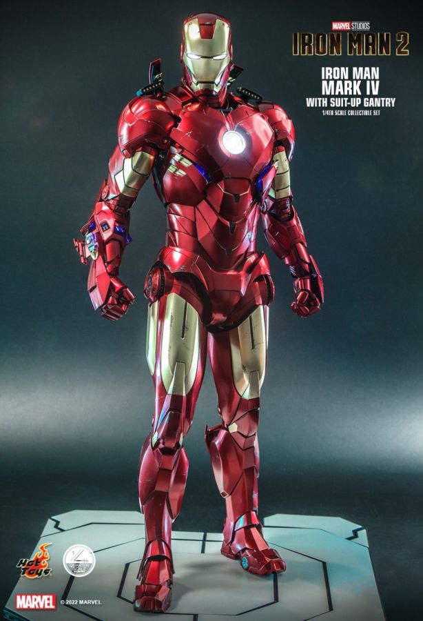 Iron Man 2 - Mark IV Deluxe with Gantry 1:4 Scale Collectable Action Figure