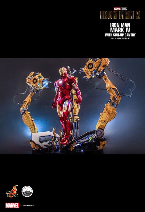 Iron Man 2 - Mark IV Deluxe with Gantry 1:4 Scale Collectable Action Figure