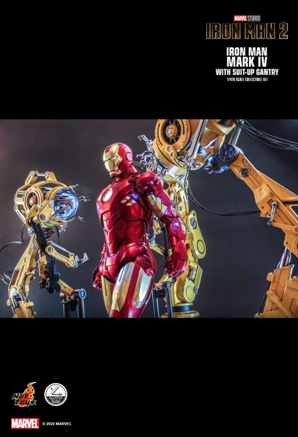 Iron Man 2 - Mark IV Deluxe with Gantry 1:4 Scale Collectable Action Figure