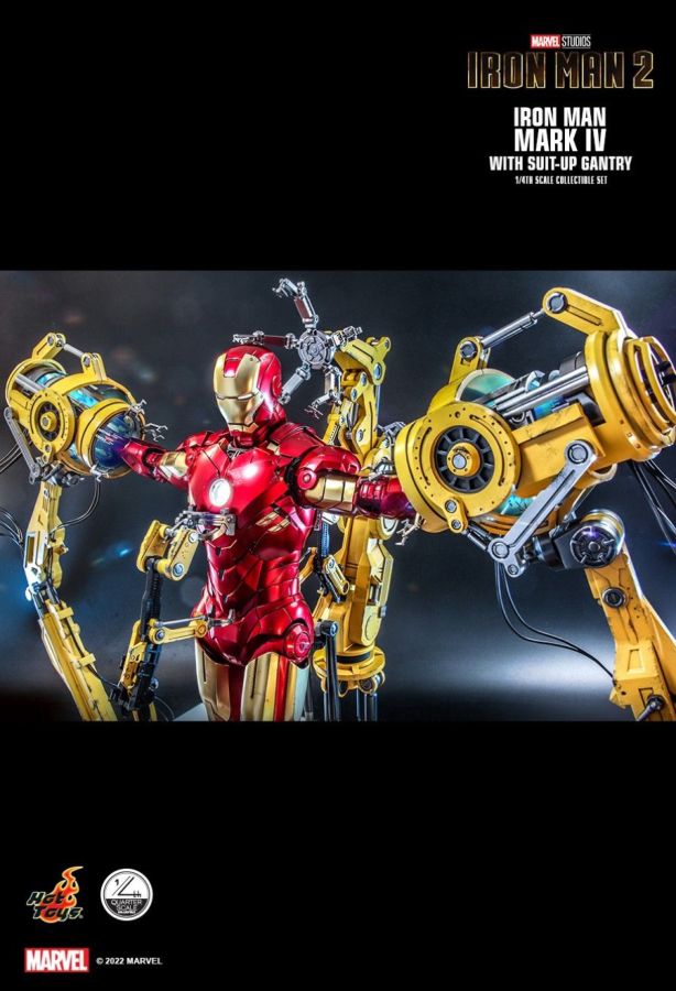 Iron Man 2 - Mark IV Deluxe with Gantry 1:4 Scale Collectable Action Figure