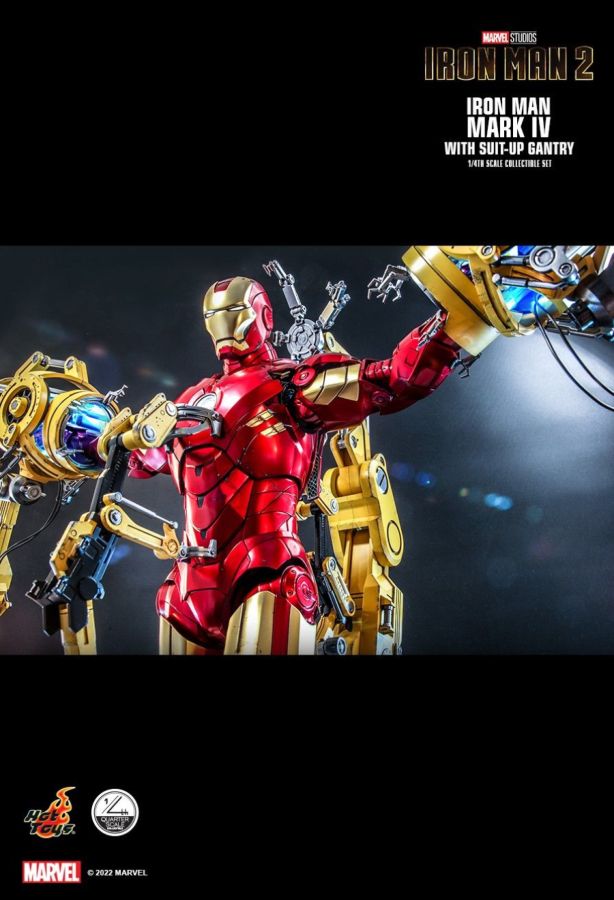 Iron Man 2 - Mark IV Deluxe with Gantry 1:4 Scale Collectable Action Figure