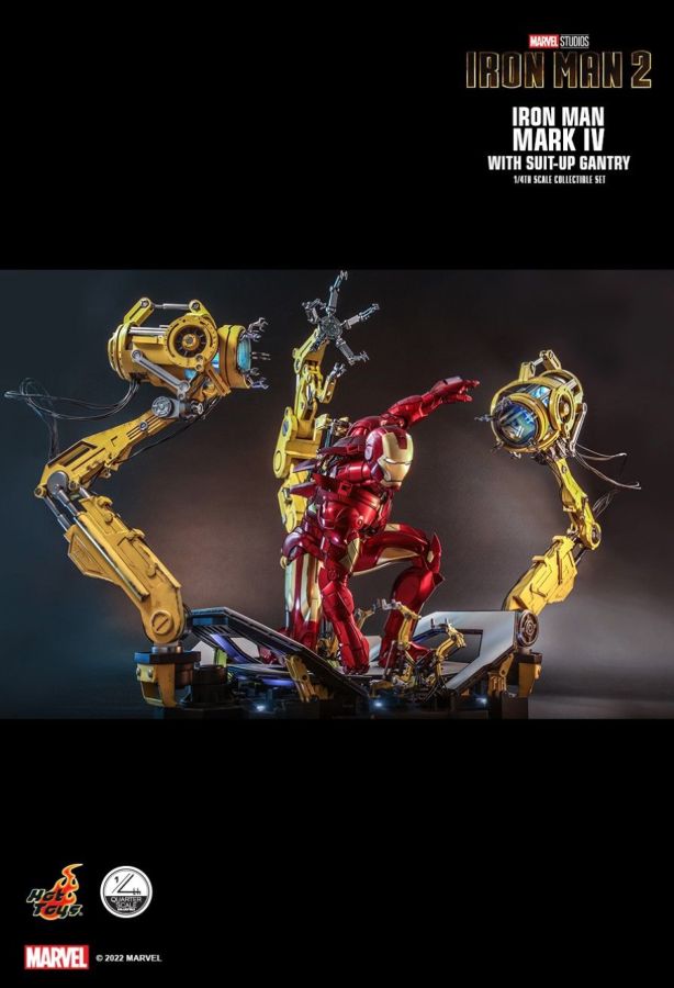 Iron Man 2 - Mark IV Deluxe with Gantry 1:4 Scale Collectable Action Figure
