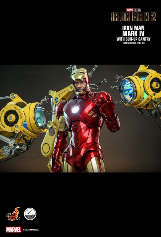 Iron Man 2 - Mark IV Deluxe with Gantry 1:4 Scale Collectable Action Figure
