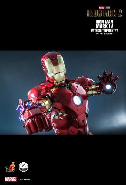 Iron Man 2 - Mark IV Deluxe with Gantry 1:4 Scale Collectable Action Figure