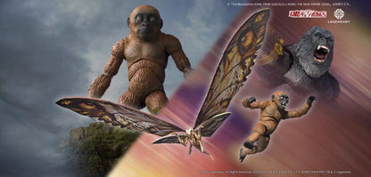 S.H.MONSTERARTS Godzilla x Kong: The New Empire - Suko & Mothra (2024) & Option Parts Set